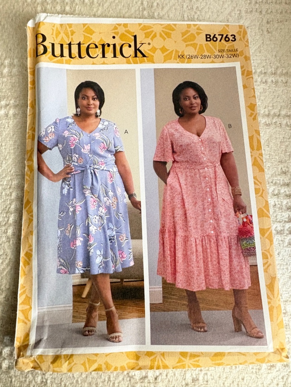 Butterick Pattern B6763 KK for Women’s Dresses